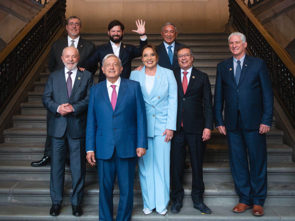 AMLO se reúne con presidentes latinoamericanos, entre ellos Xiomara Castro