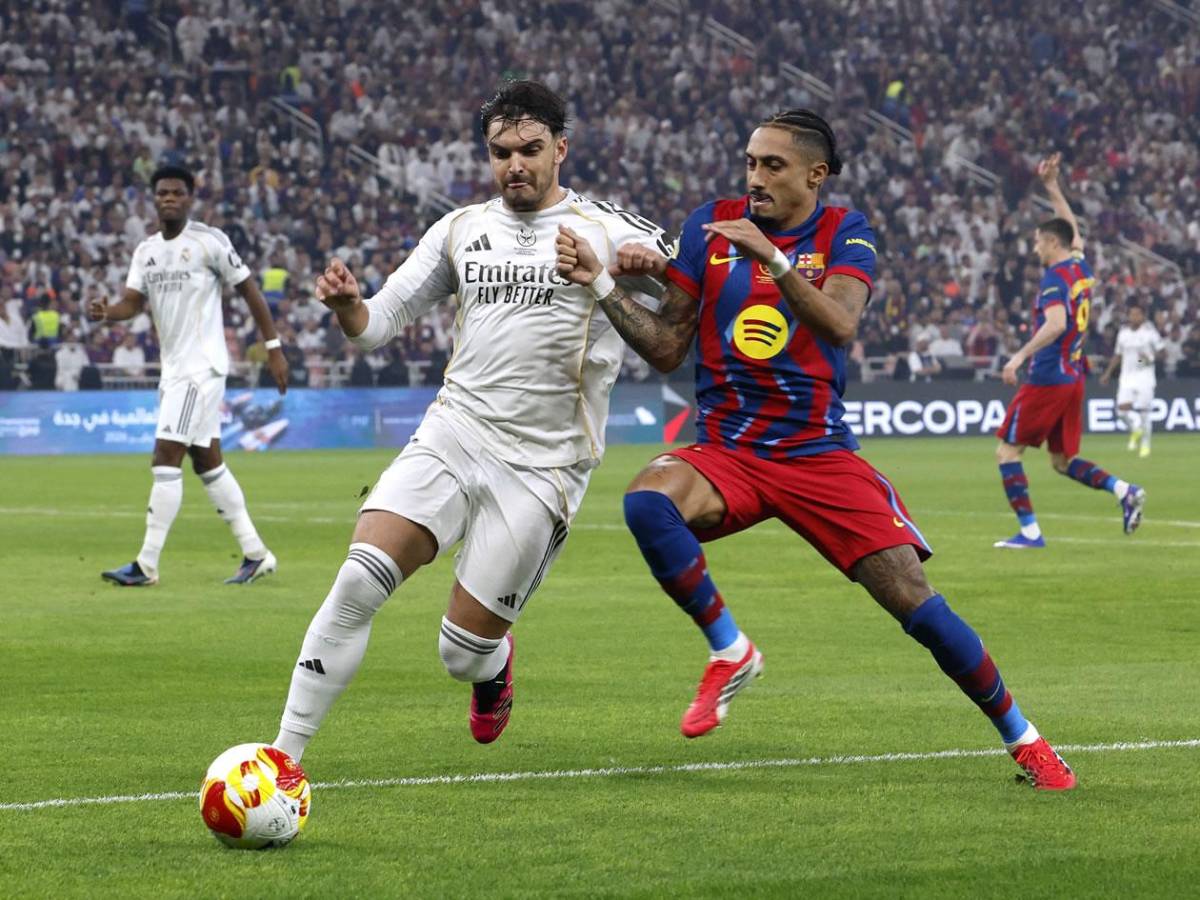 Barcelona festeja la Supercopa, el culpable de derrota del Real Madrid y burla de Raphinha