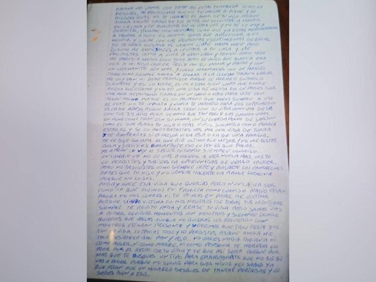 Nos vamos con Fran: Escalofriante carta de un padre antes de presuntamente matar a su hijo de 4 años