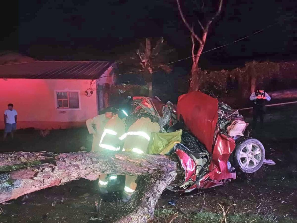 Carro se partió en dos: muere Álvaro Somarriba en la recta de Yojoa