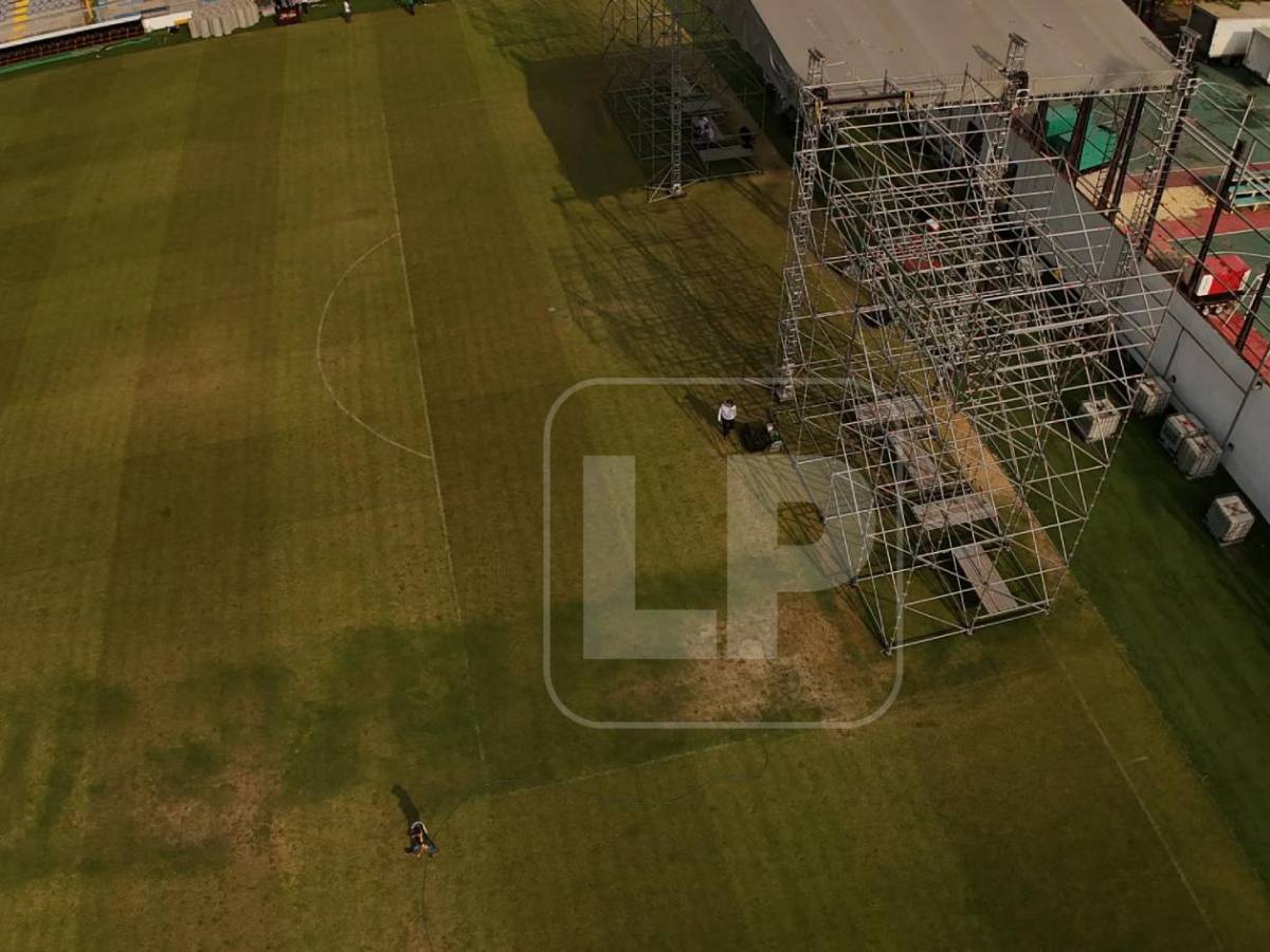 Increíble: Así quedó la cancha del Estadio Morazán tras concierto en SPS