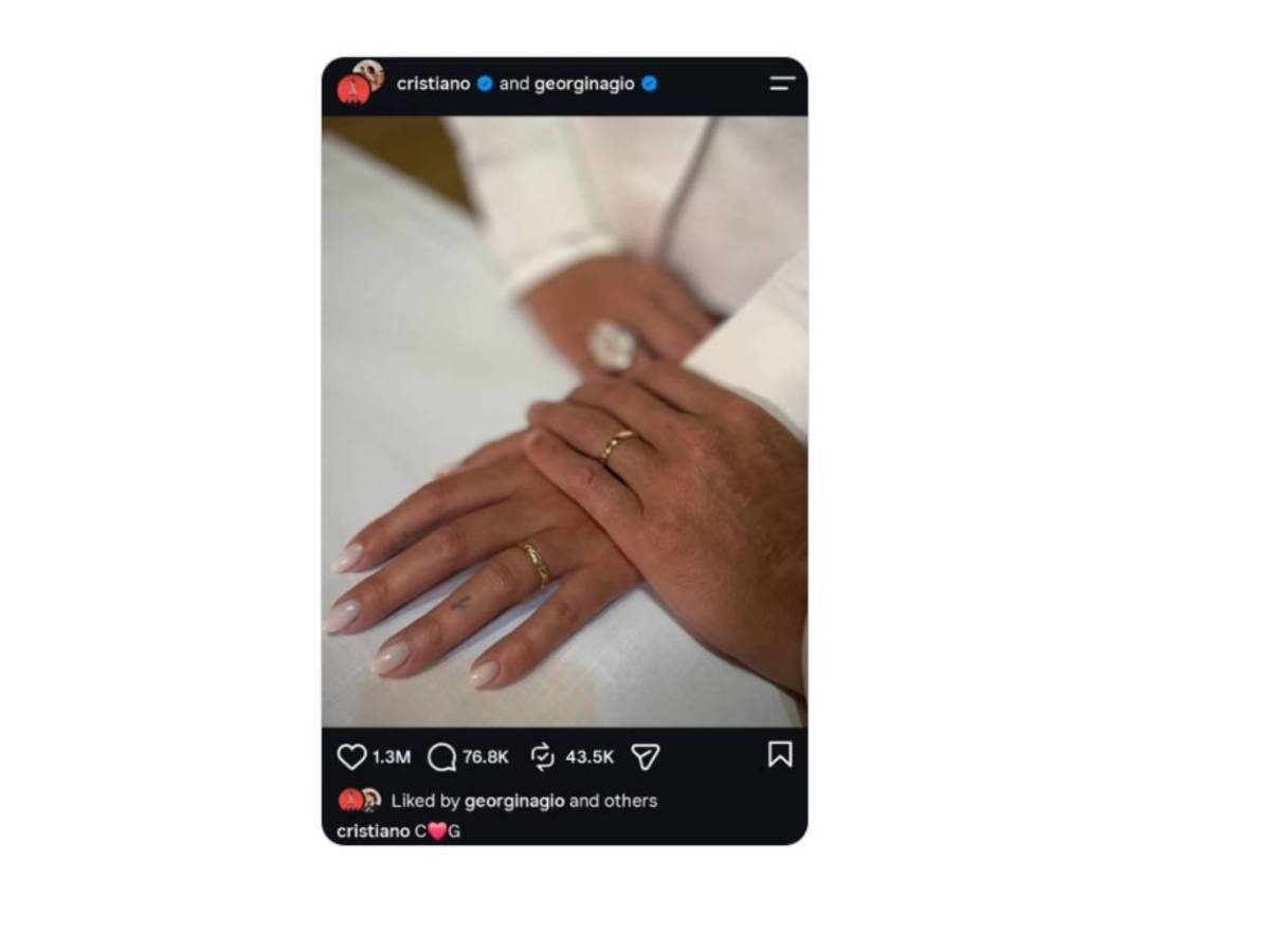 ¡Sorpresa! Cristiano Ronaldo y Georgina Rodríguez se casaron: Increíble detalle