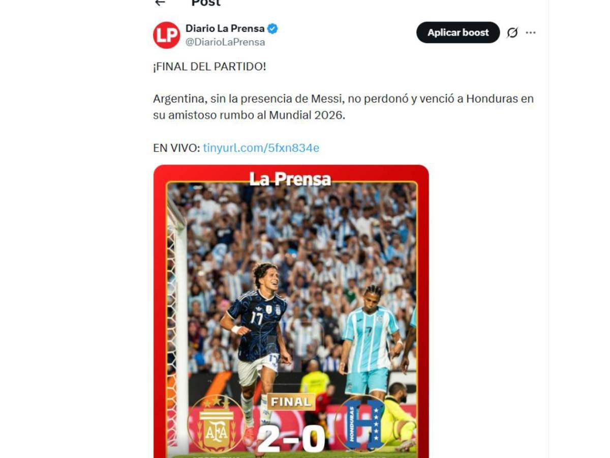 Argentina - Honduras: Indignación, señalan a jugador de la H y curioso blooper