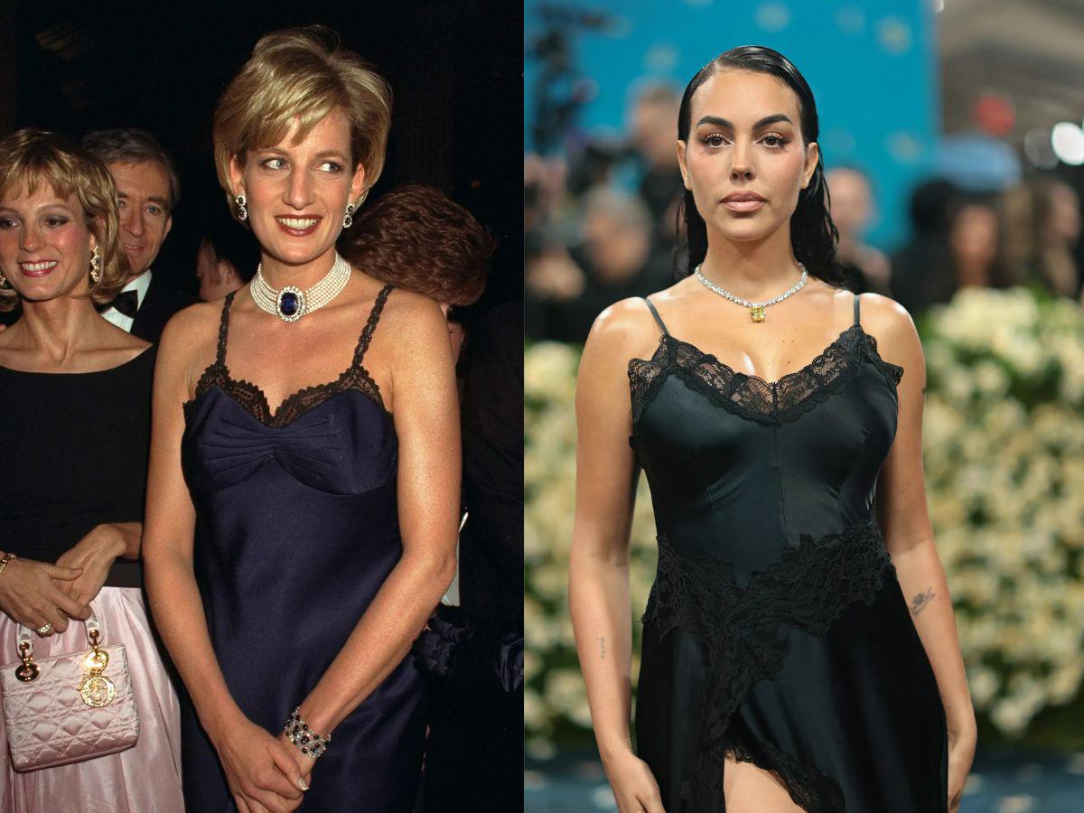 Comparan a Georgina Rodríguez con la princesa Diana en la Met Gala 2025