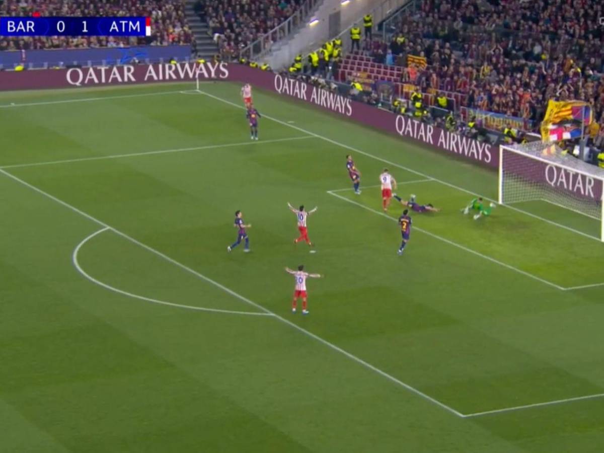 Atlético pega primero, penal no pitado al Barcelona e incidente previo al partido