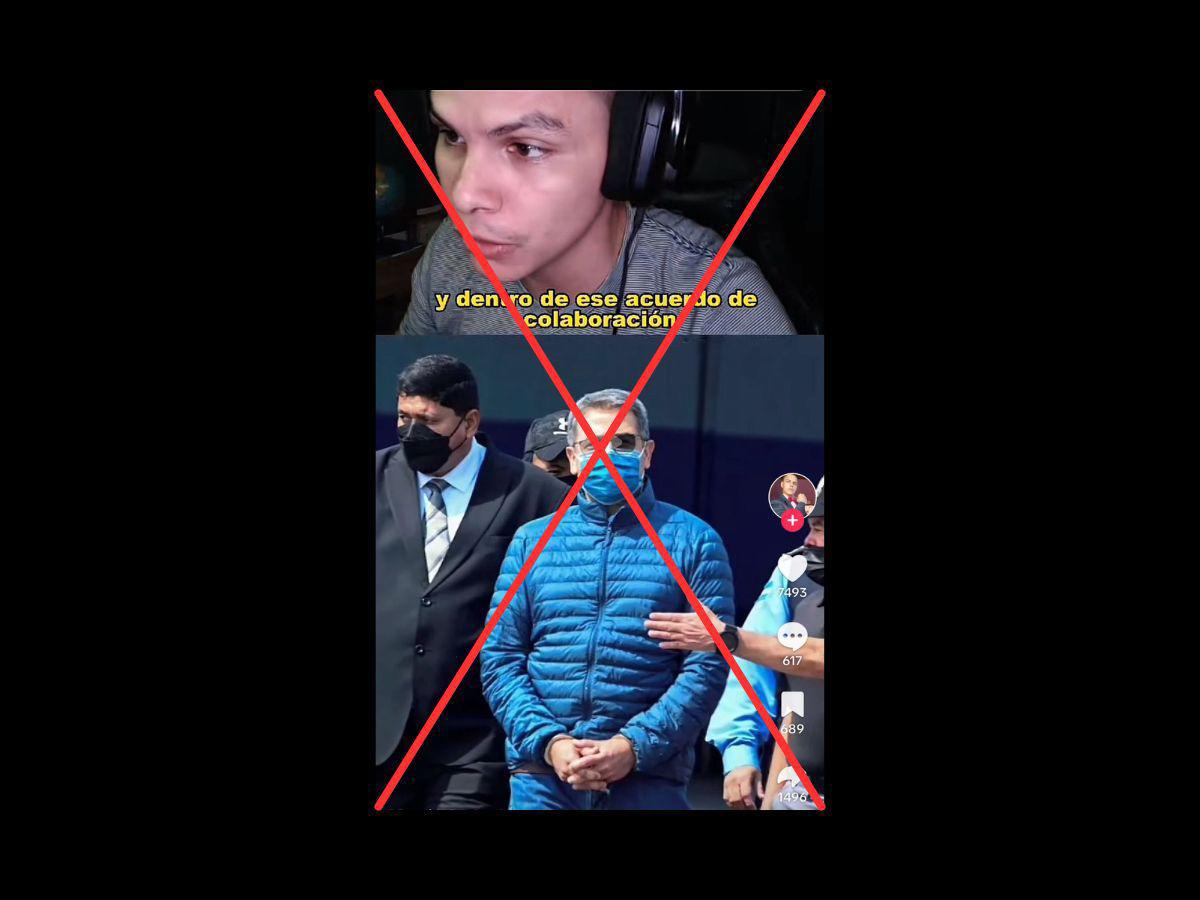 Captura del video en una cuenta de Tiktok.