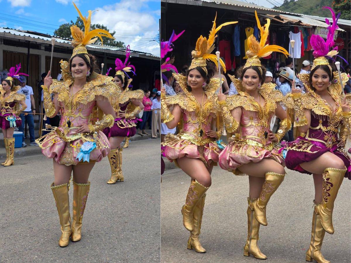 Palillonas de Danlí deslumbran con espectaculares trajes de Independencia