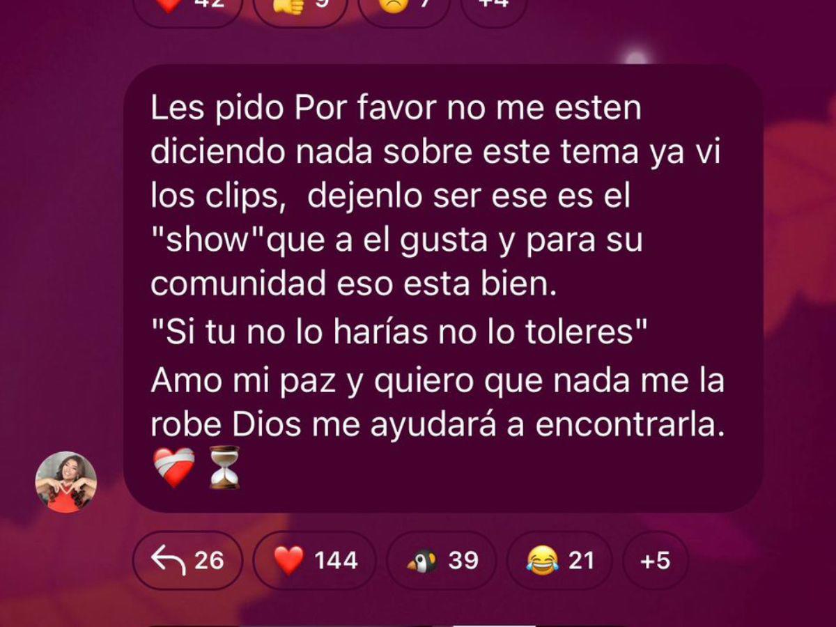 Milagro Flores sobre “coqueteo” de Supremo con otra chica: esto me duele