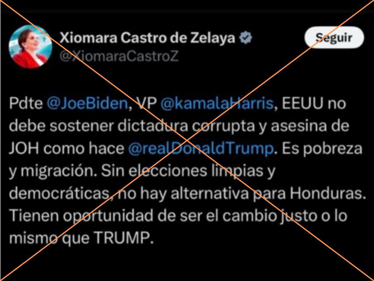 <p>Captura de pantalla a una imagen que circula en WhatsApp, hecha el 6 de noviembre de 2024. </p>
