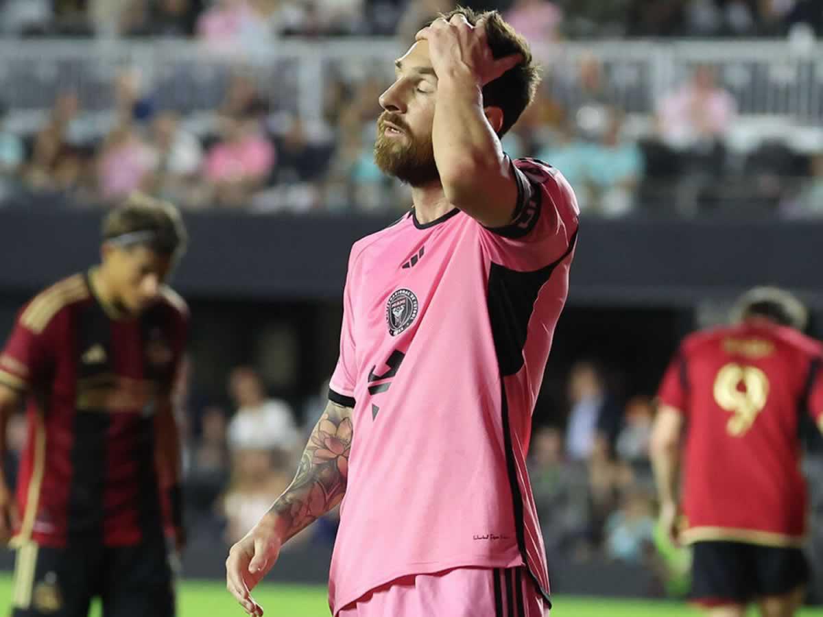 El lamento de Messi en la eliminación del Inter Miami.