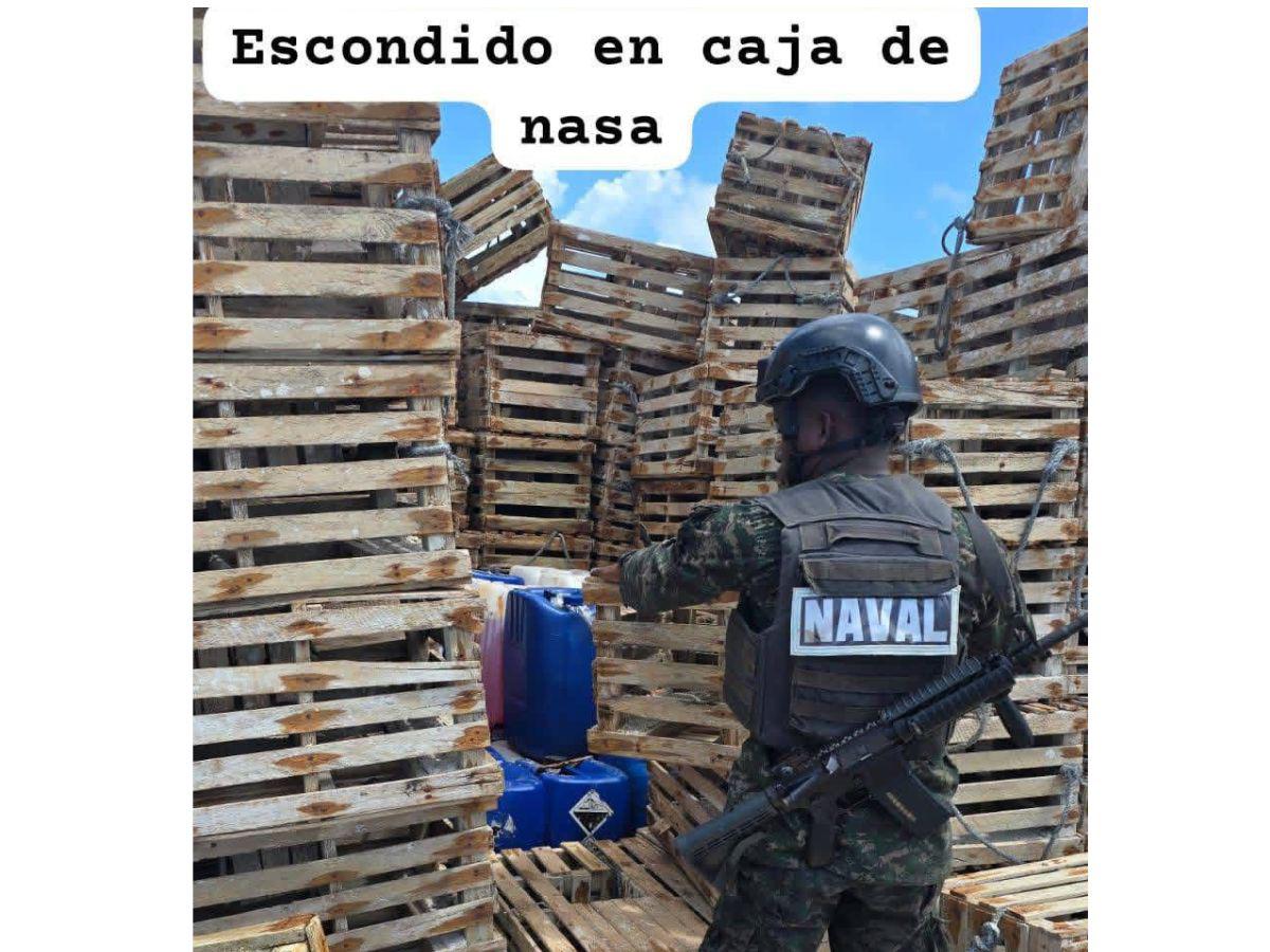 Decomisan casi 3,900 galones de gasolina vinculada a contrabando en La Mosquitia
