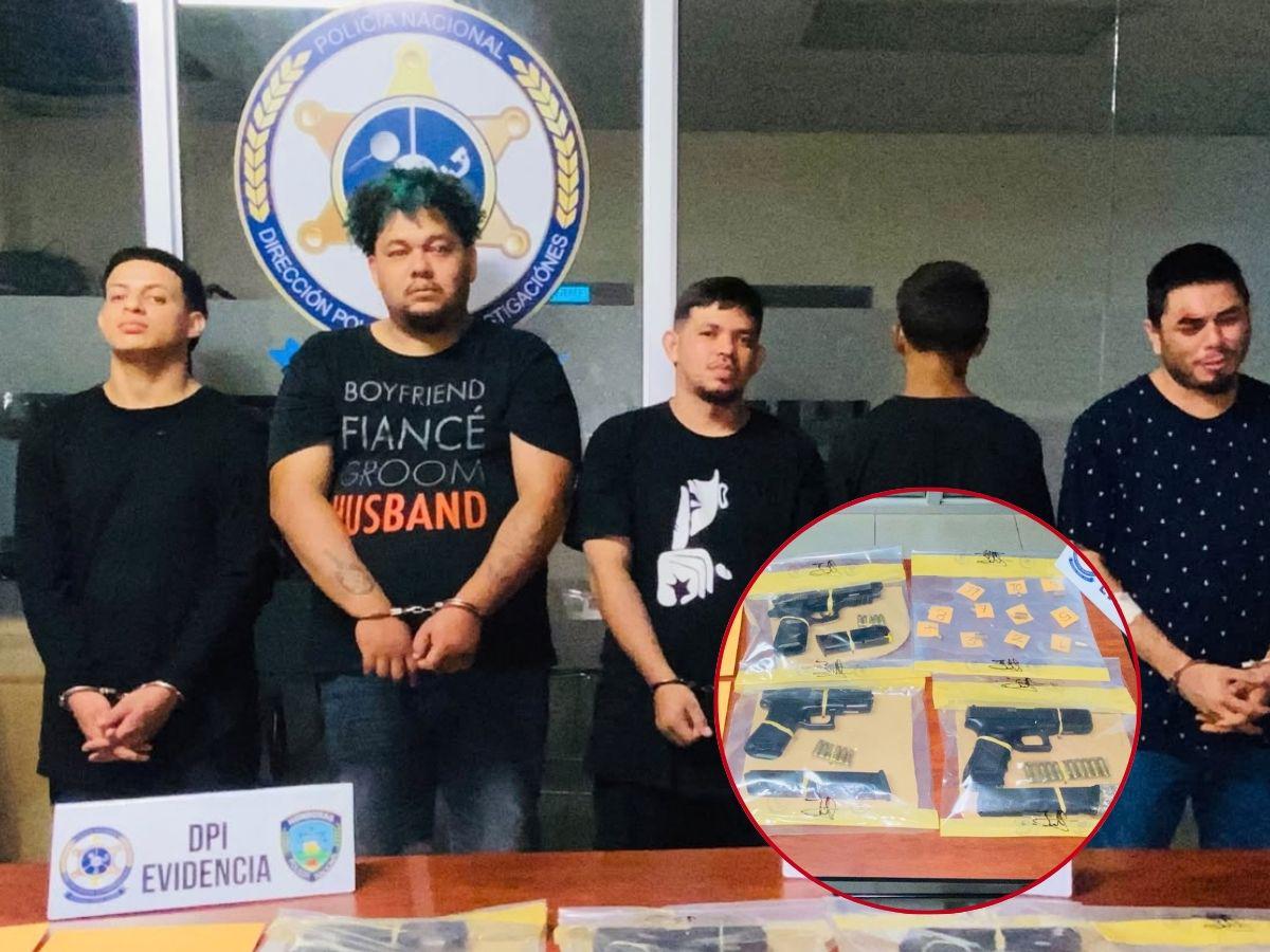 Al ver la patrulla, intentaron huir: así fue la captura de cinco supuestos pandilleros de la 18 en La Ceiba