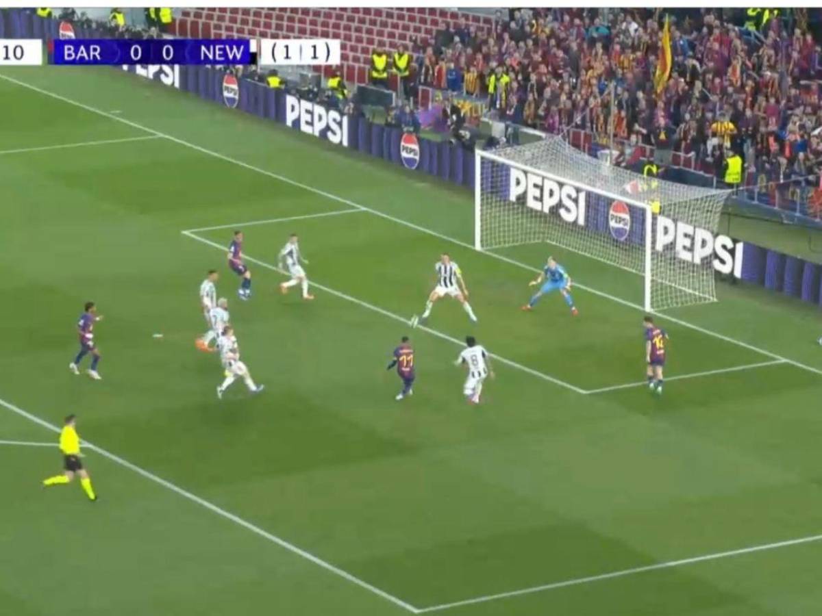 Barcelona arrolla la Champions, penal no pitado al Newcastle y show de Raphinha