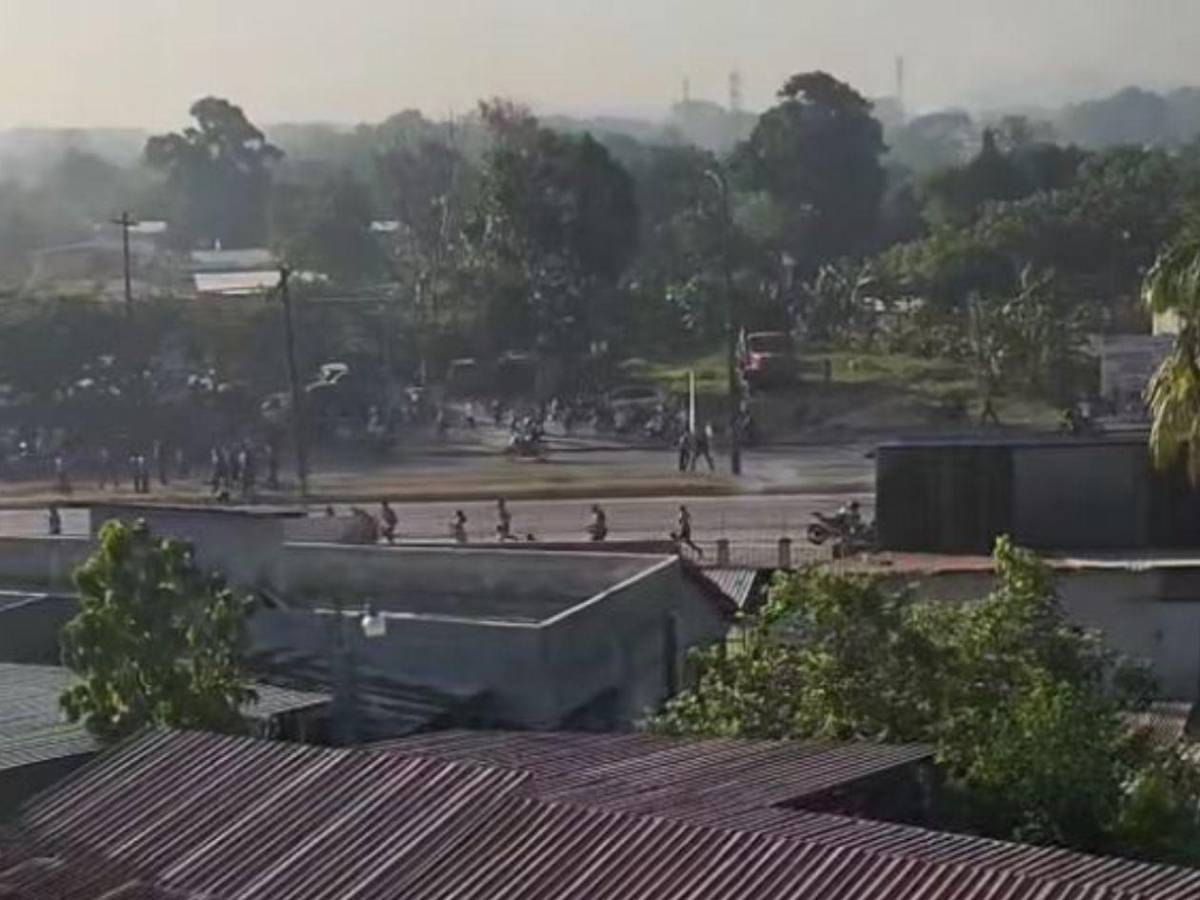 Caos en Choloma: inversionistas de Koriun se enfrentan a la Policía