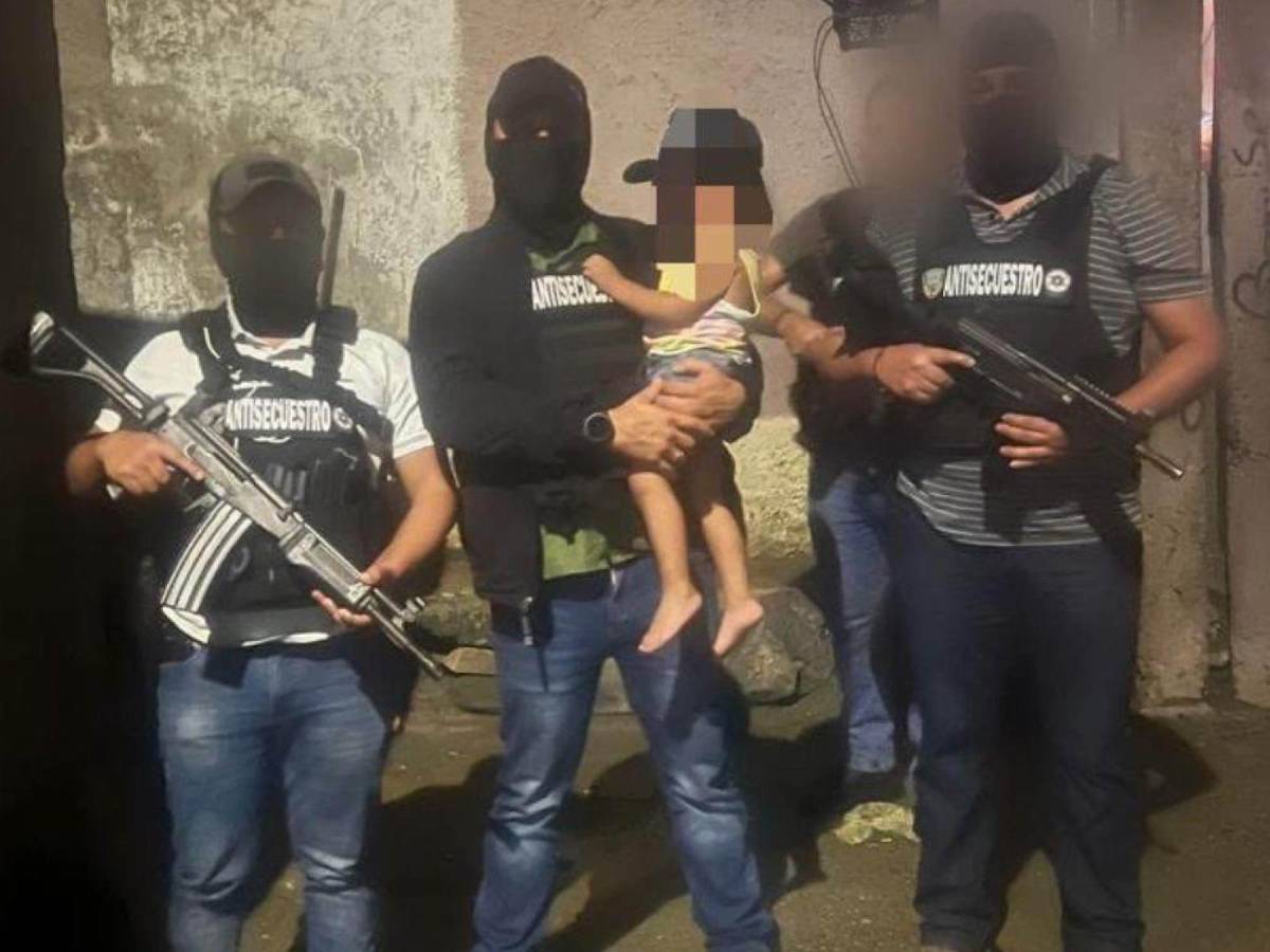 El 13 de diciembre, agentes de la Unas rescataron en Choloma a una niña de cuatro años secuestrada en Atlántida y capturaron a cuatro hombres y a una mujer implicados en el plagio.