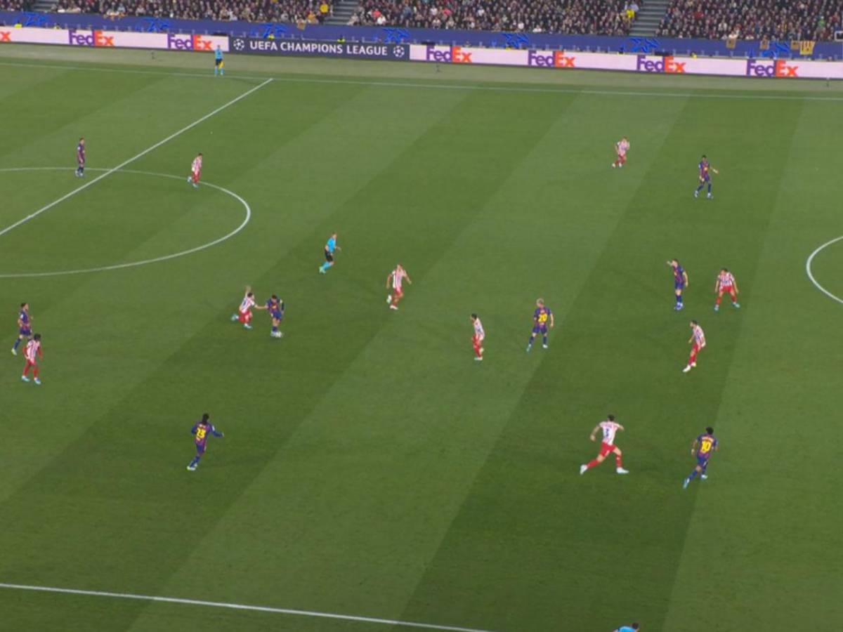 Atlético pega primero, penal no pitado al Barcelona e incidente previo al partido