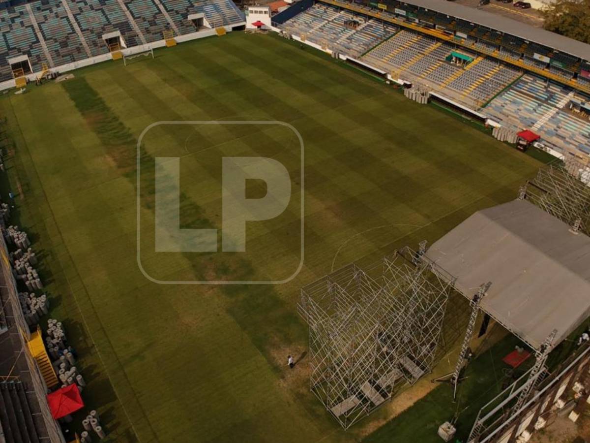 Increíble: Así quedó la cancha del Estadio Morazán tras concierto en SPS