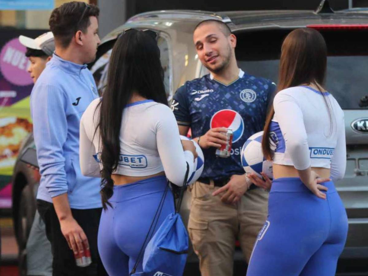 Motagua vs Real España: Linda esposa de famoso, ¿qué hicieron las modelos?