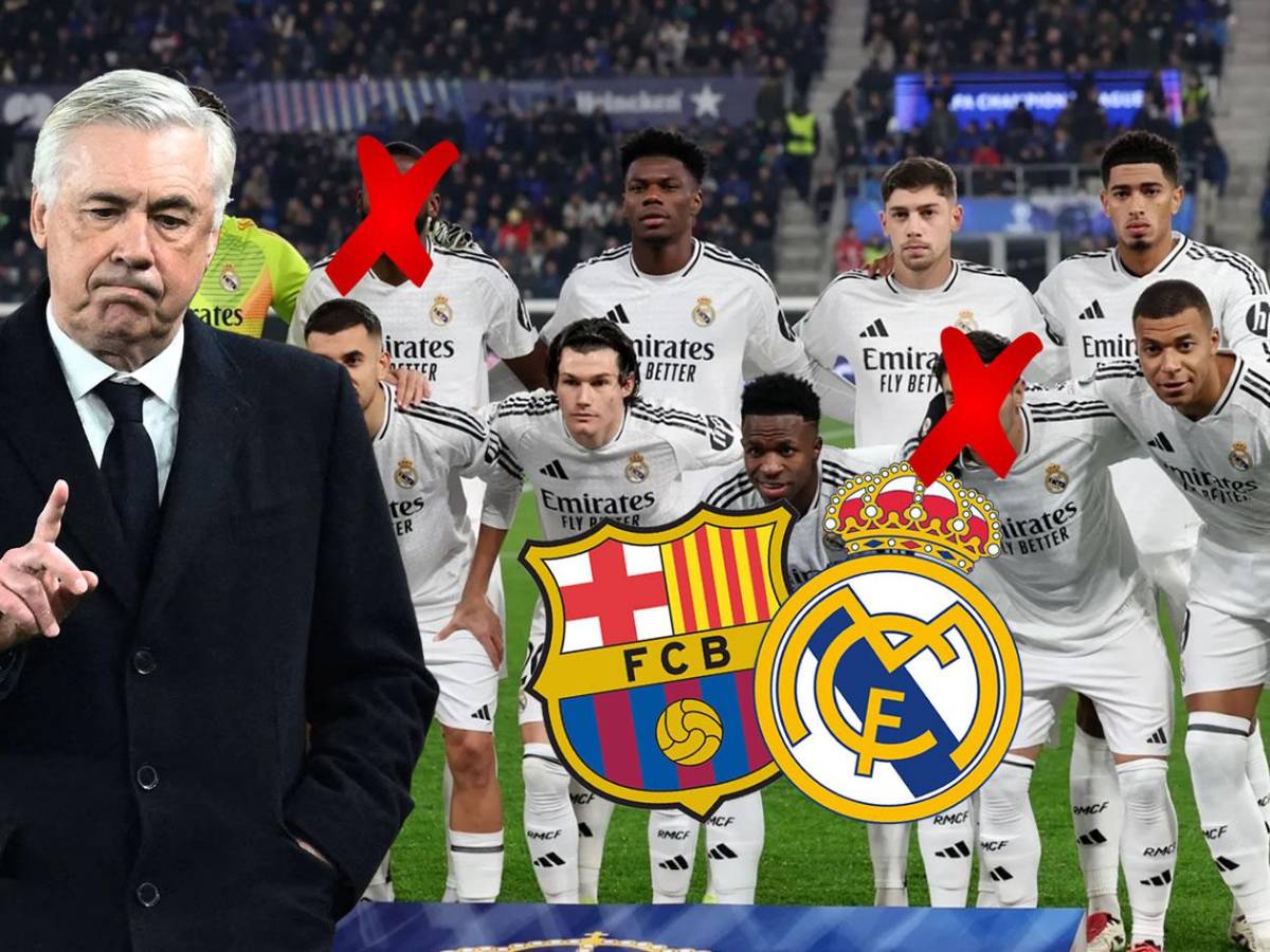 Con bajas y una gran sorpresa: el remendado 11 titular del Real Madrid vs Barcelona