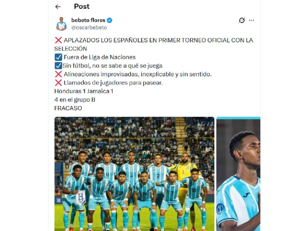 Señalan al culpable y decepción por Honduras: “Aprovecharon regalo del árbitro”