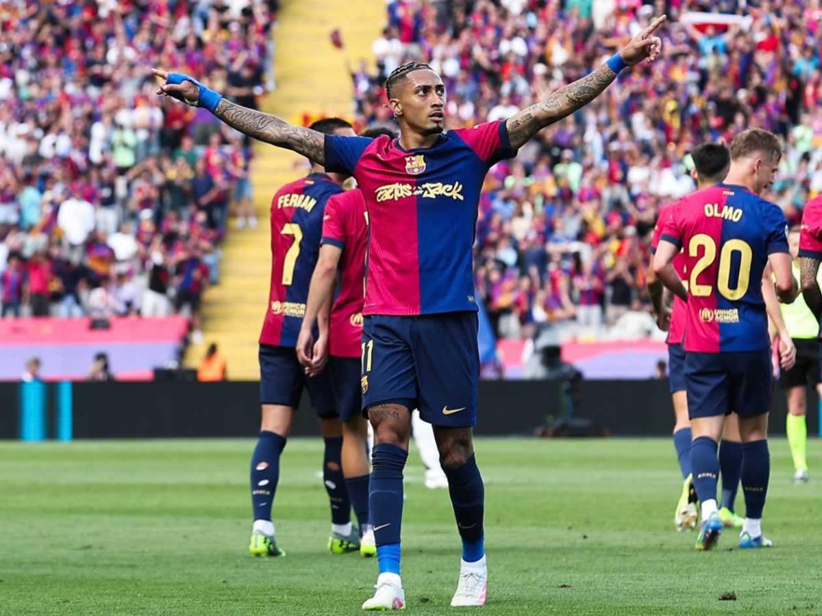 Raphinha se burla del madridismo: ¿por qué festejó señalando el vendaje de su mano?