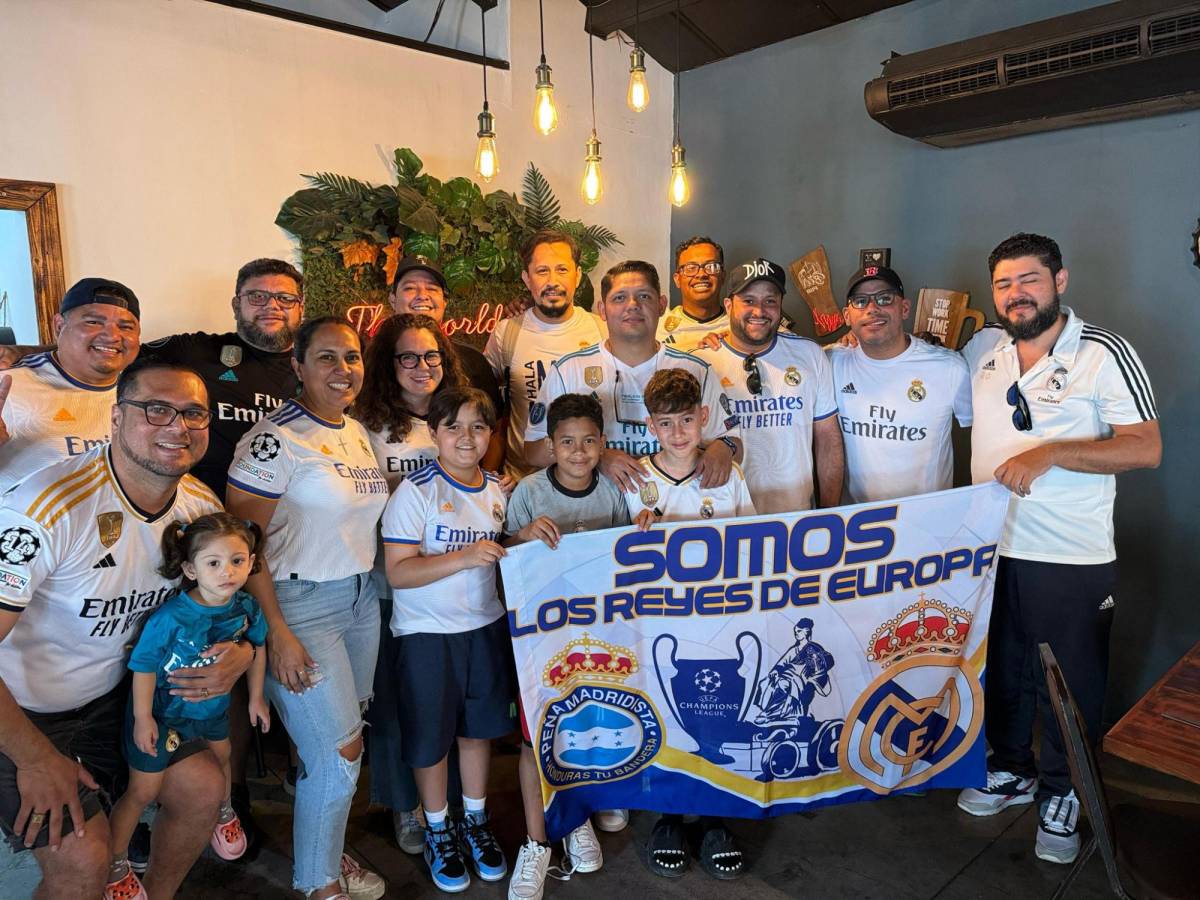 La Peña del Real Madrid en Honduras realiza reuniones para ver cada partido del cuadro blanco.