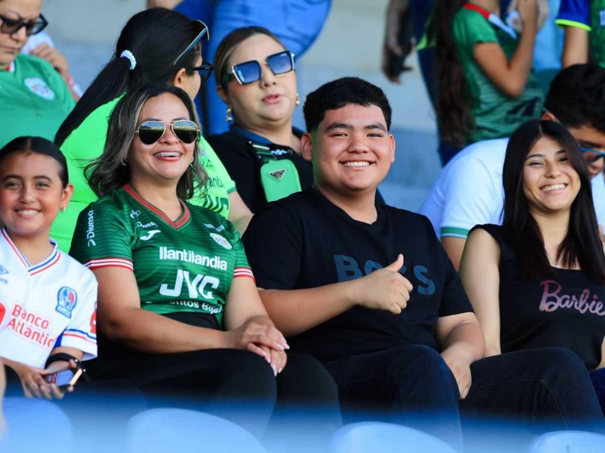 Marathón - Olimpia: bellezas, look a lo Raphinha y la rubia que robó suspiros