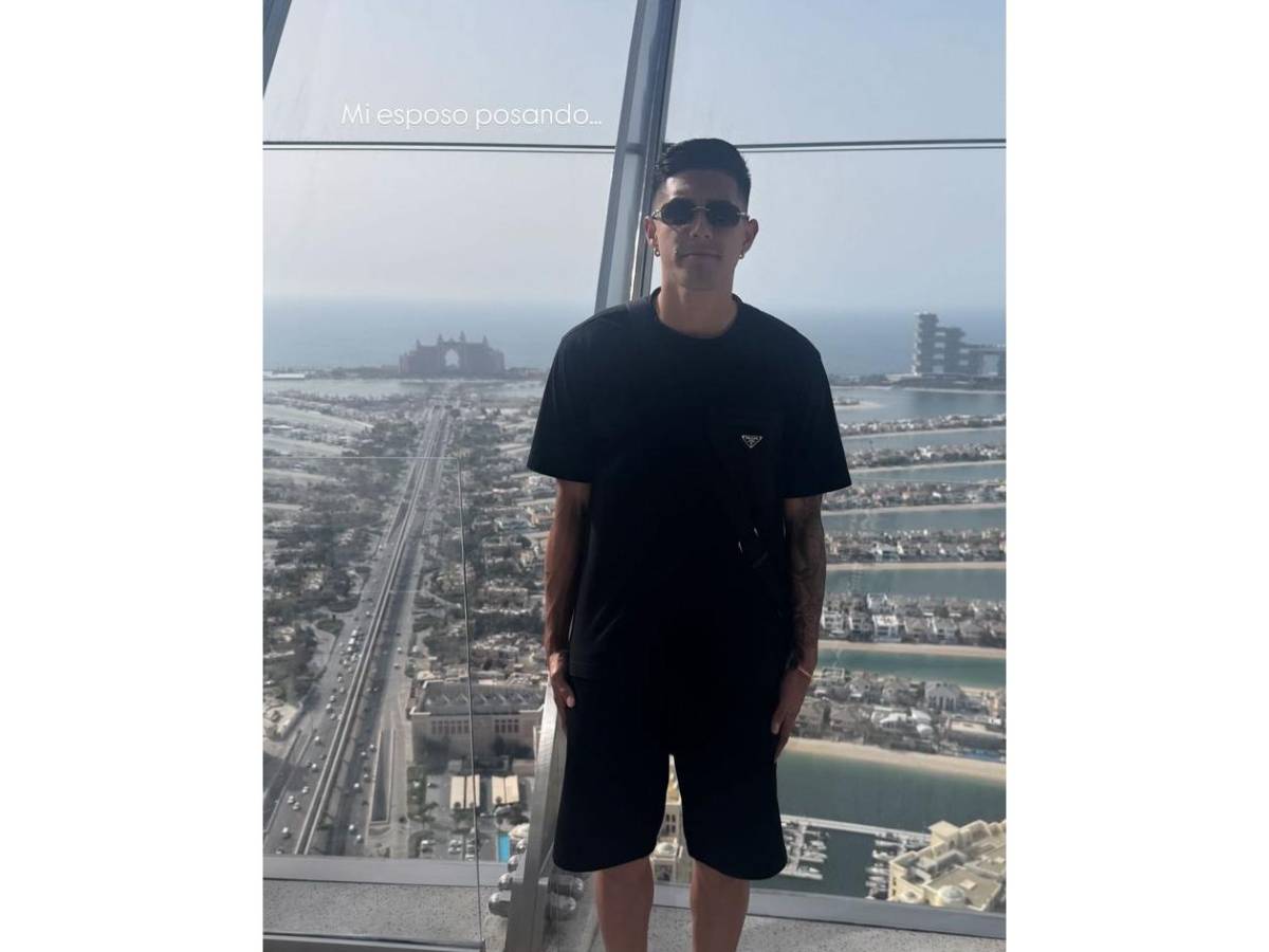 Luis Palma de vacaciones en Dubai junto a su bella esposa, Annie Córdova