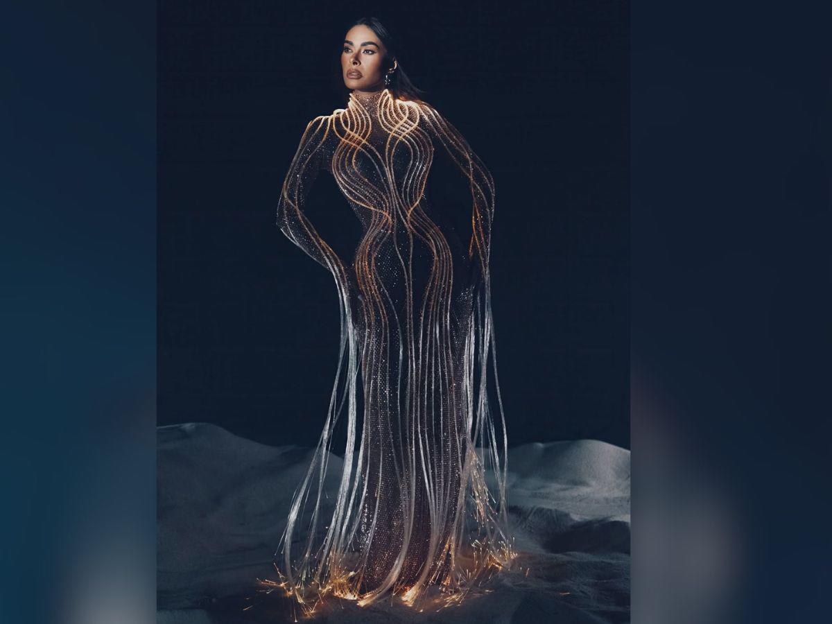 Galilea Montijo impacta con vestido con microcristales y luz led en La Casa de los Famosos México