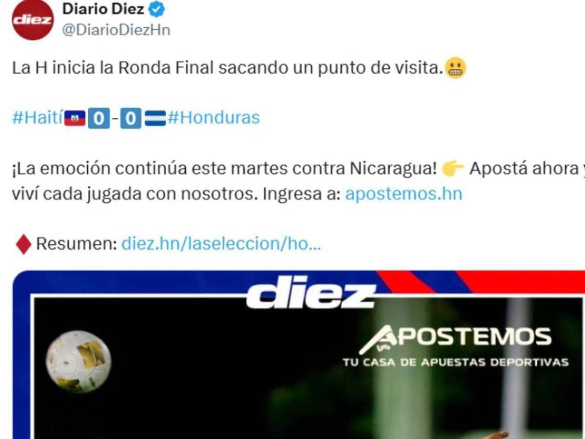 Reacciones nacionales e internacionales tras el empate de la Selección de Honduras