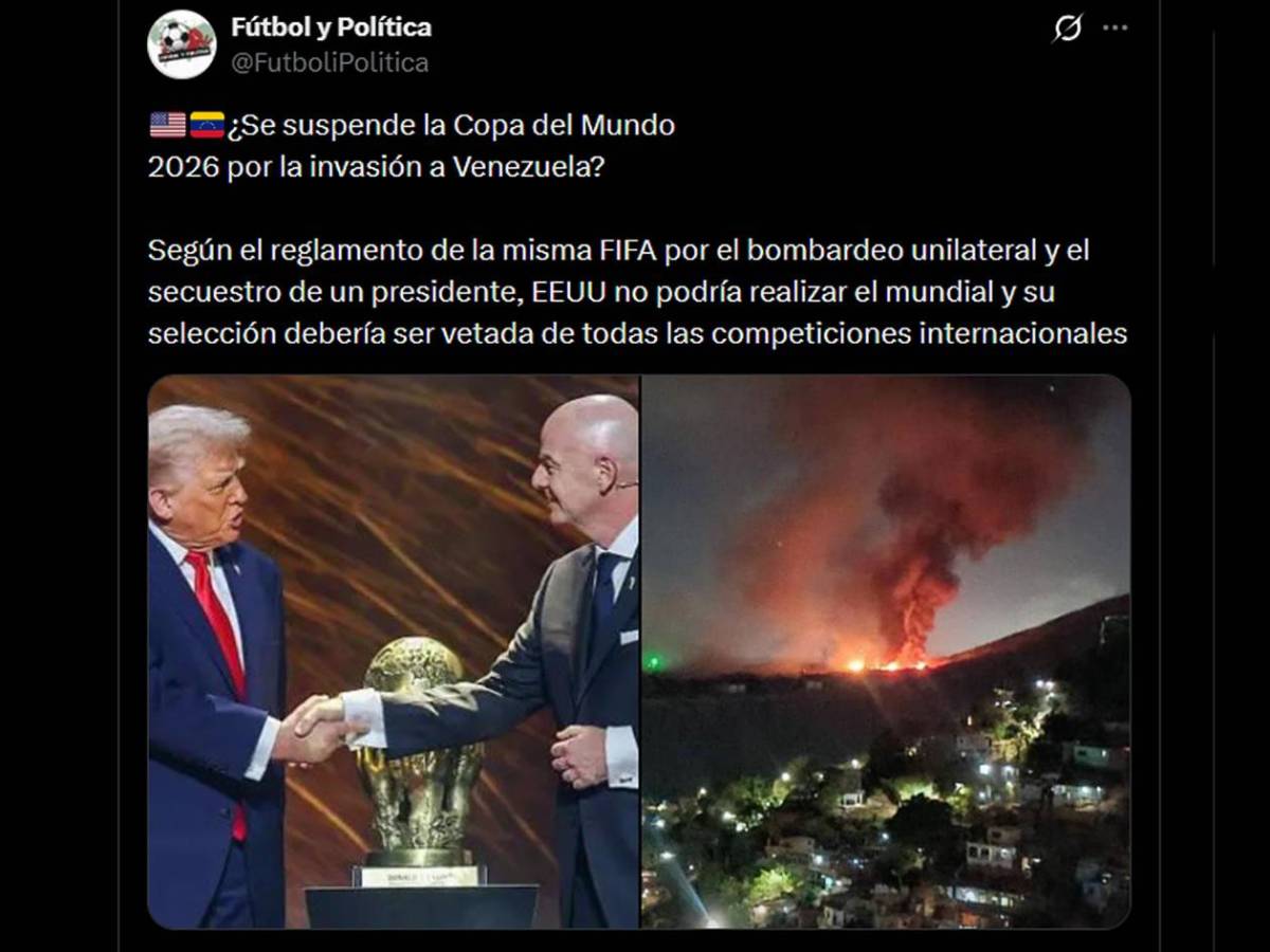 ¿Peligra el Mundial 2026?: Postura de FIFA por invasión de EEUU y Trump en Venezuela