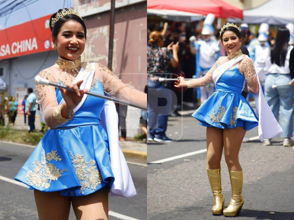 Palillonas de San Pedro Sula derrochan belleza en los desfiles