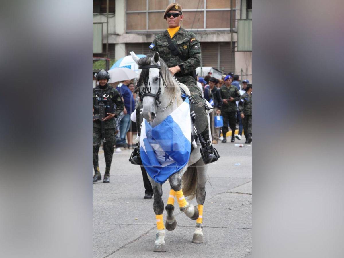Sorpresivo saludo, abuela abnegada y guapa maestra: lo que no se vio de los desfiles en Honduras