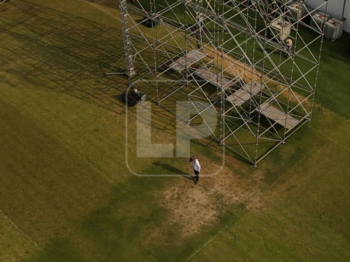 Increíble: Así quedó la cancha del Estadio Morazán tras concierto en SPS