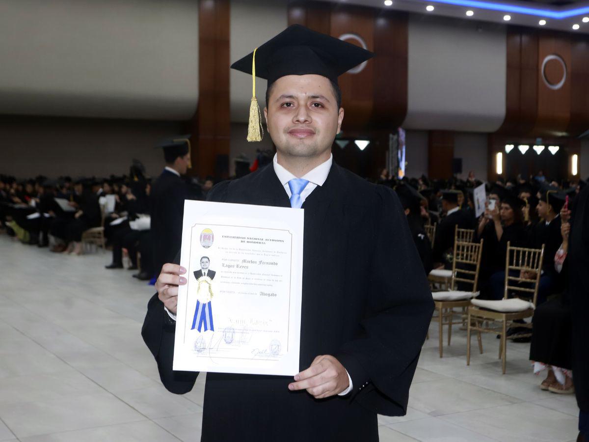 Así se vivió la ceremonia de graduación de Unah-Cortés
