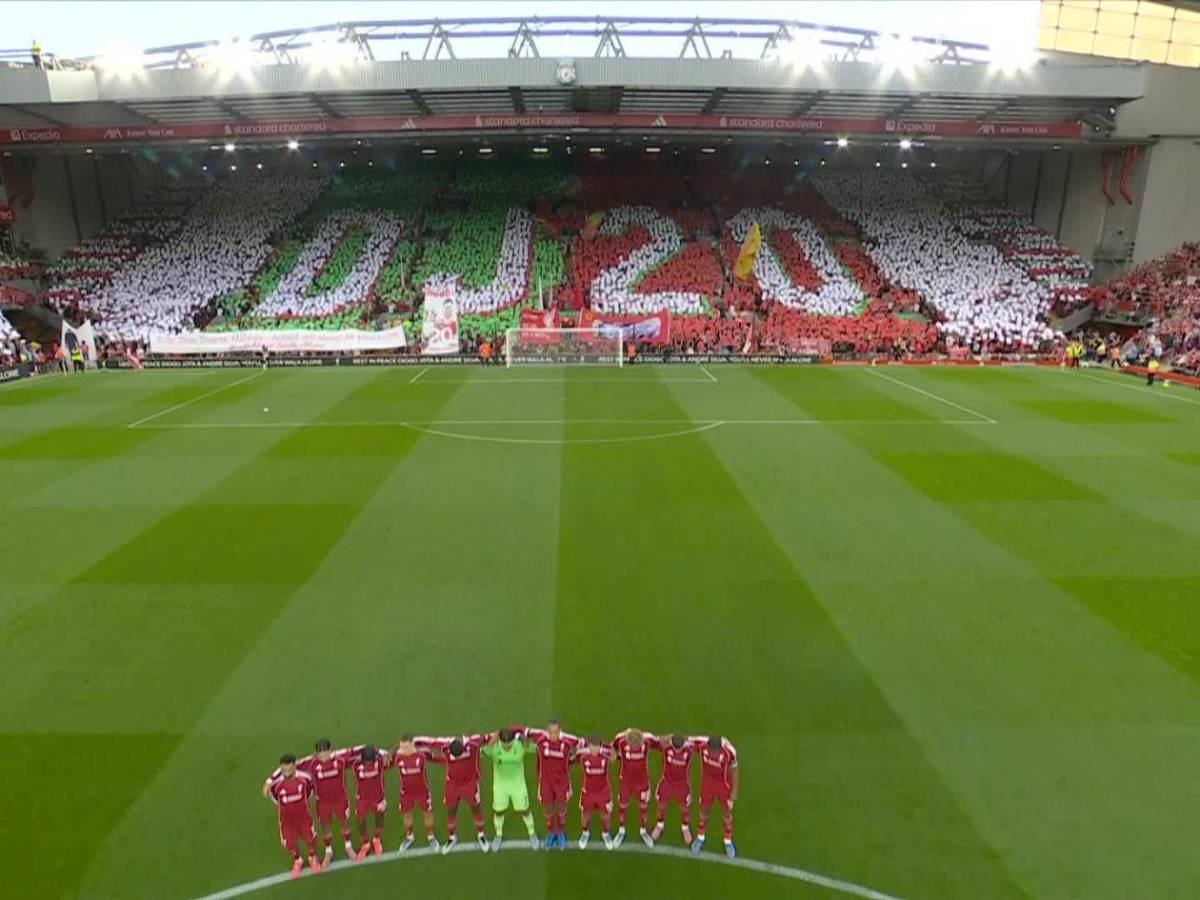 El impresionante homenaje a Diogo Jota y su hermano en Anfield