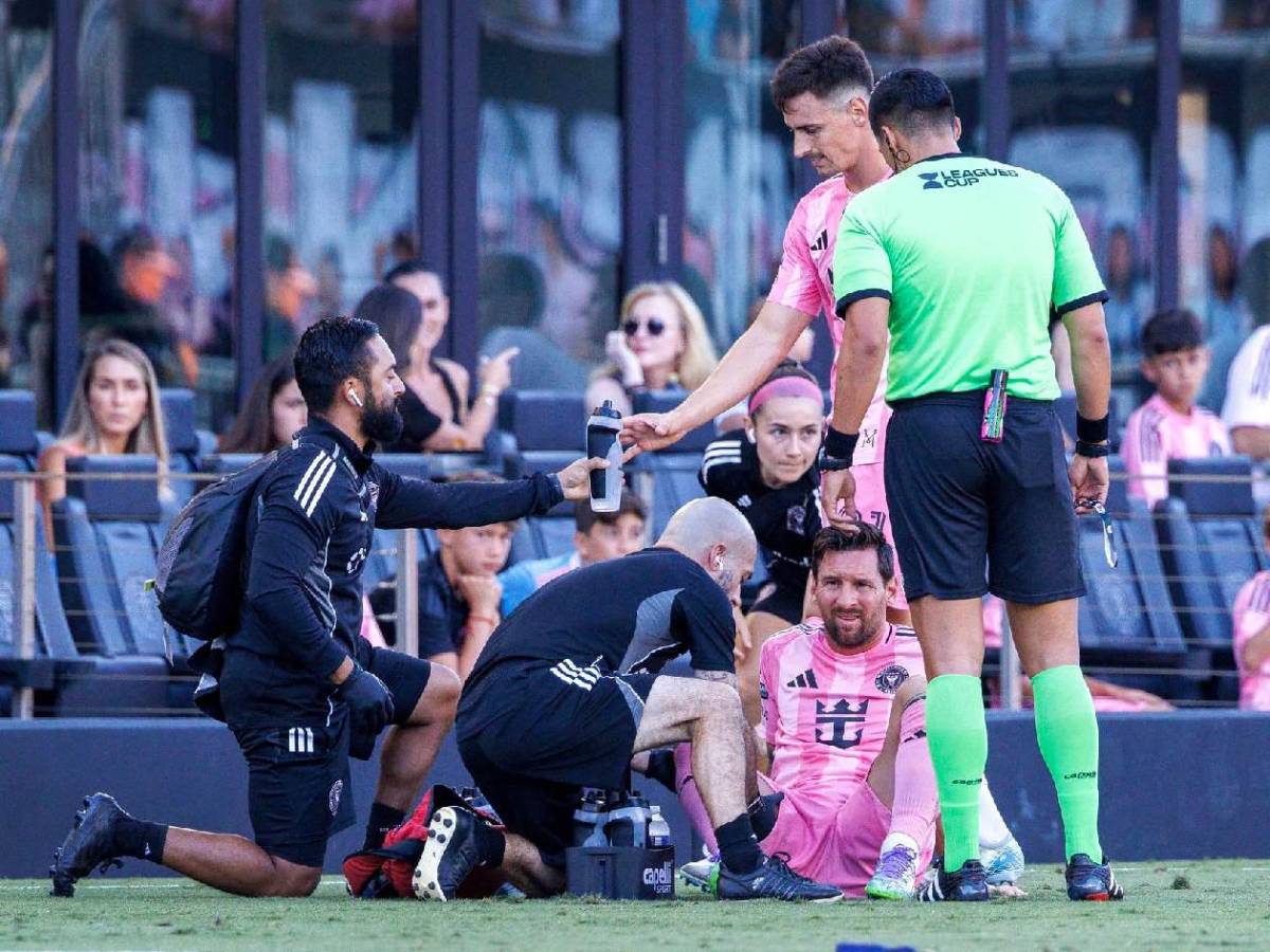 ¿Qué le pasó a Messi? El dolor del argentino, polémica expulsión y festejo a lo CR7