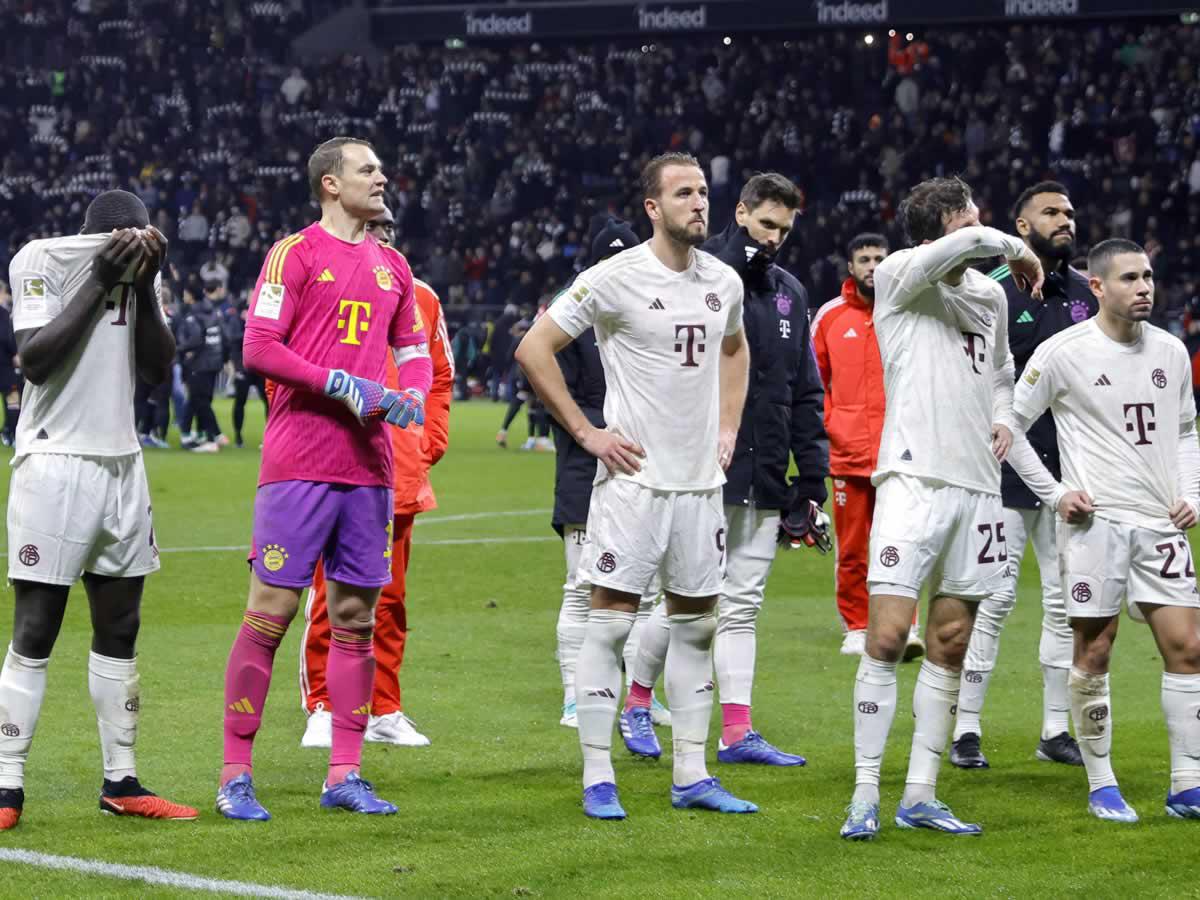 ¡Manita! El Bayern recibe una paliza del Eintracht Frankfurt