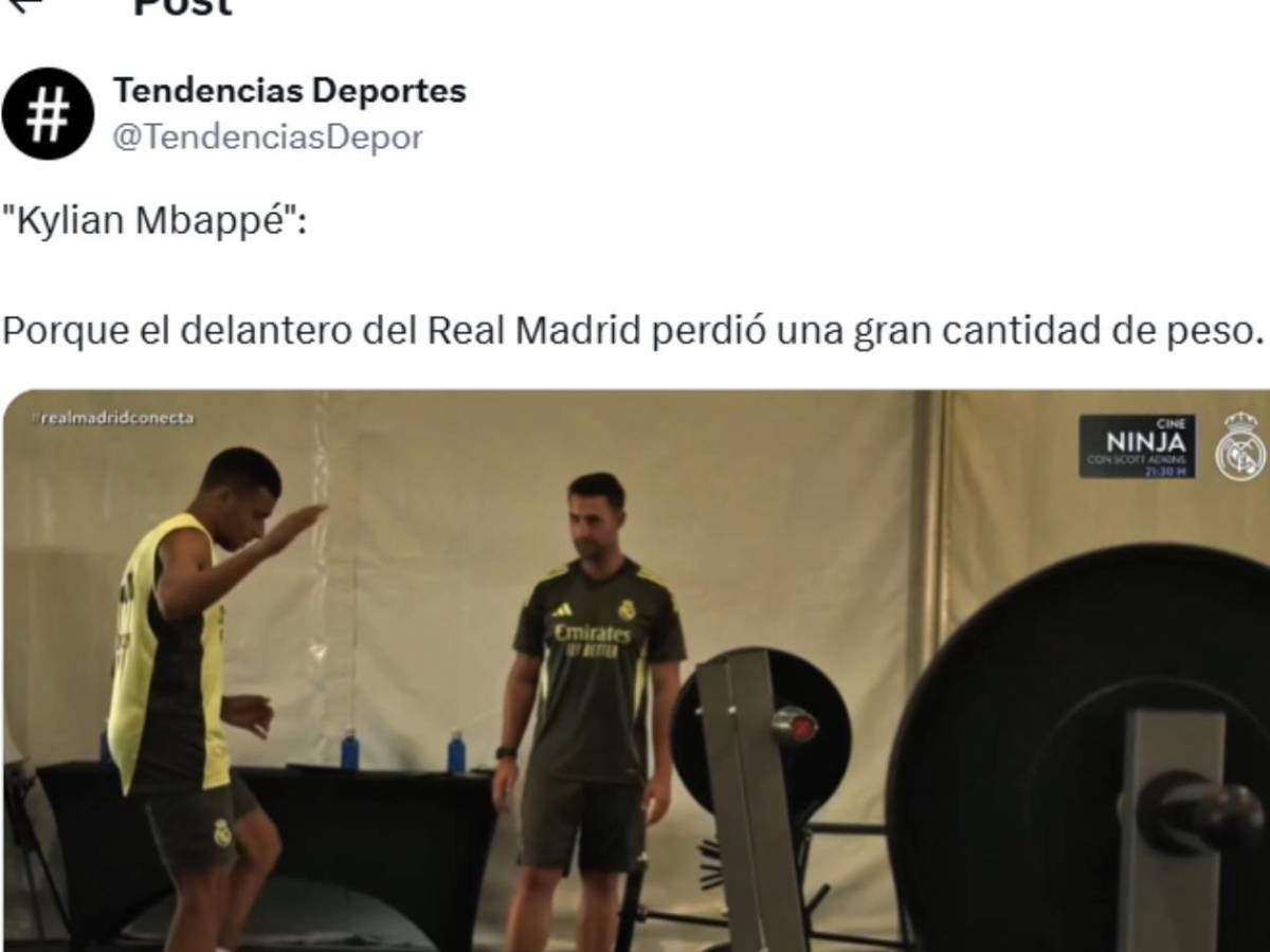 Mbappé reaparece y asusta tras gastroenteritis sufrida en Estados Unidos: No es Kylian