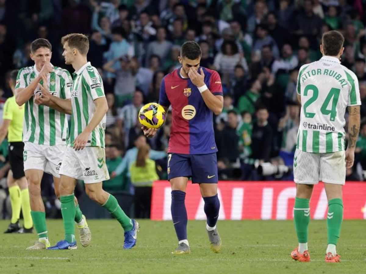 El Barcelona cedió un amargo empate 2-2 contra el Betis.