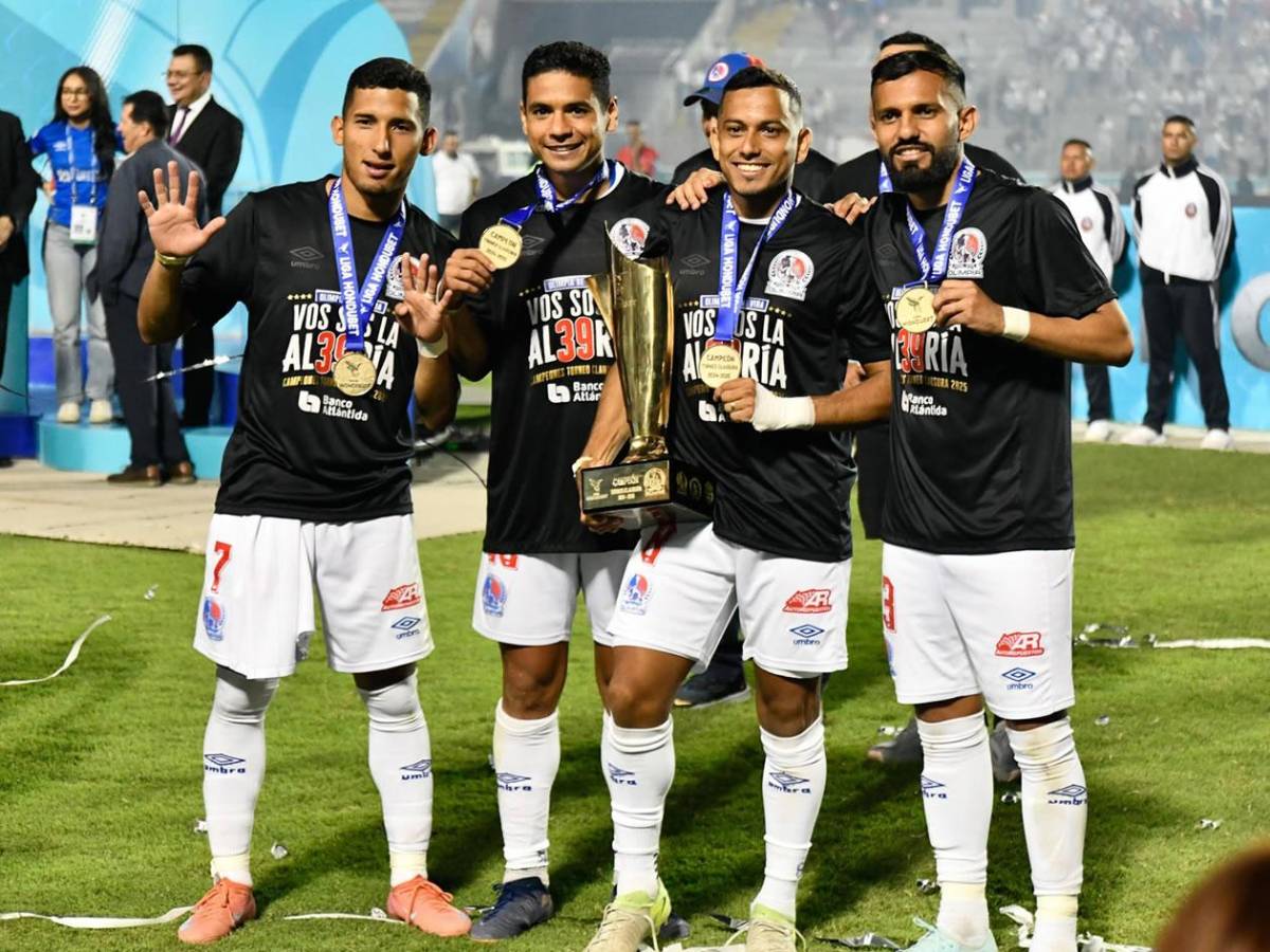 Olimpia festeja título, detalle con Real España, descuido con la copa y a lo Lamine Yamal