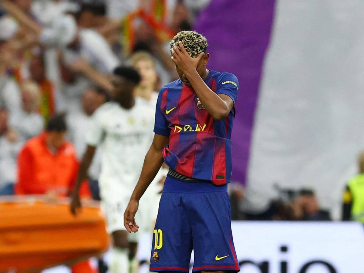 Real Madrid festeja, bronca, Lamine invita a pelear a Courtois y Vinicius hace arder al Barcelona