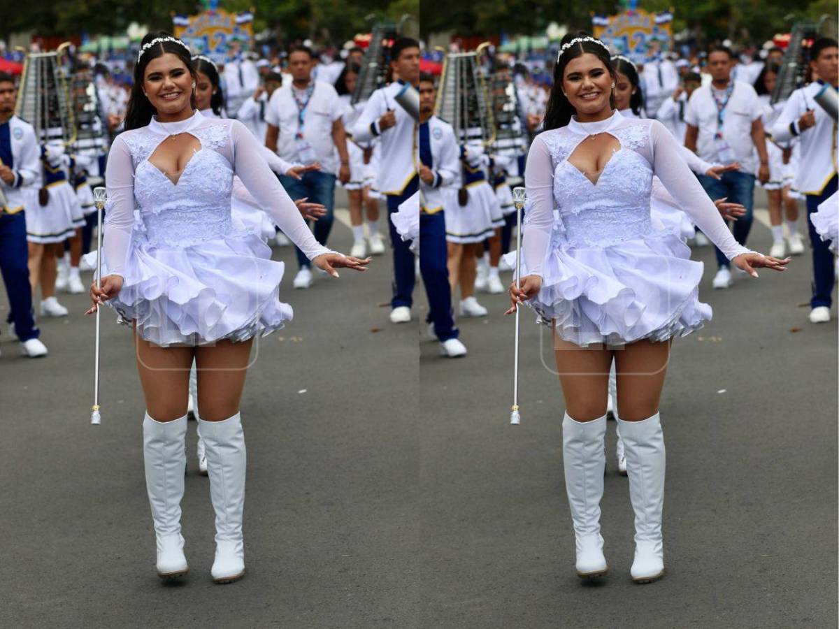 Robaron miradas: las palillonas más destacadas de los desfiles patrios en Honduras