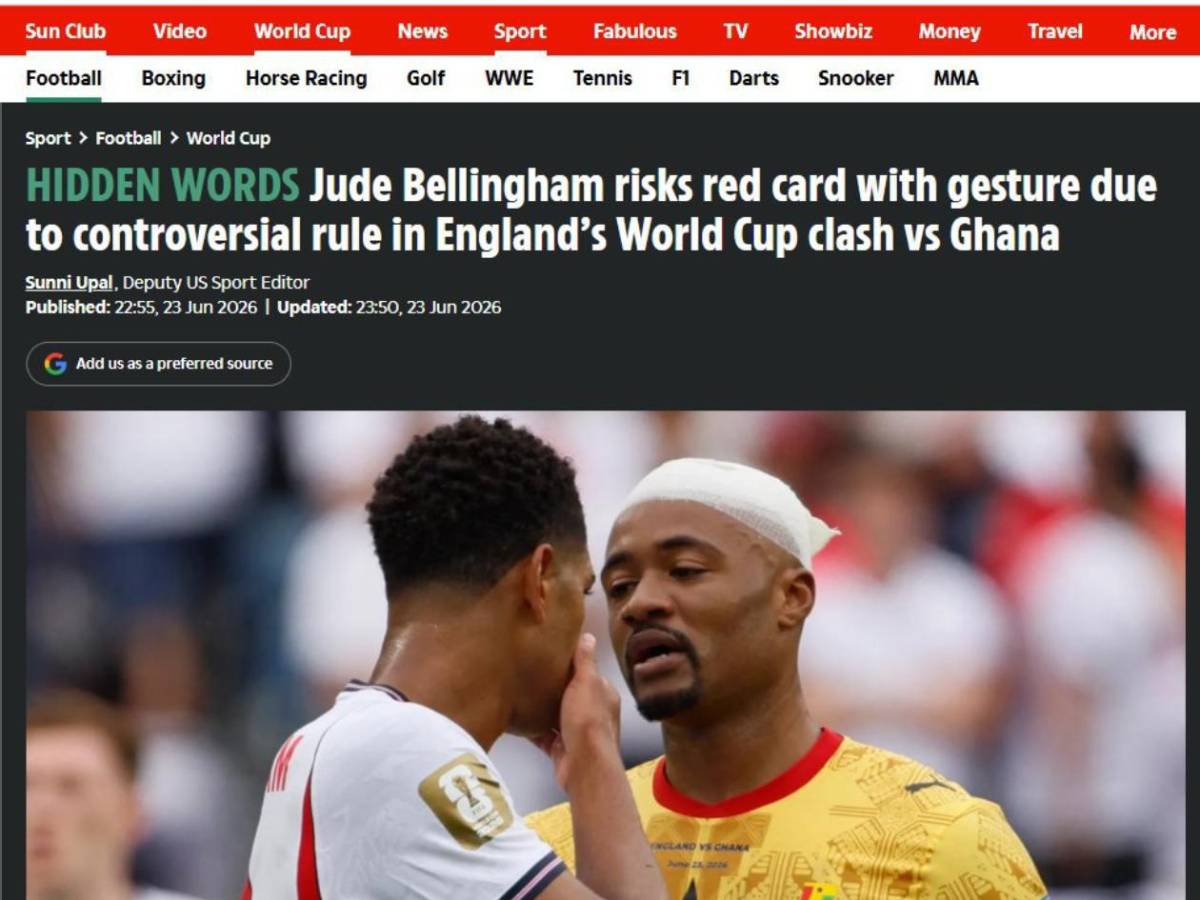 Said Martínez desata debate mundial tras polémica decisión con Jude Bellingham