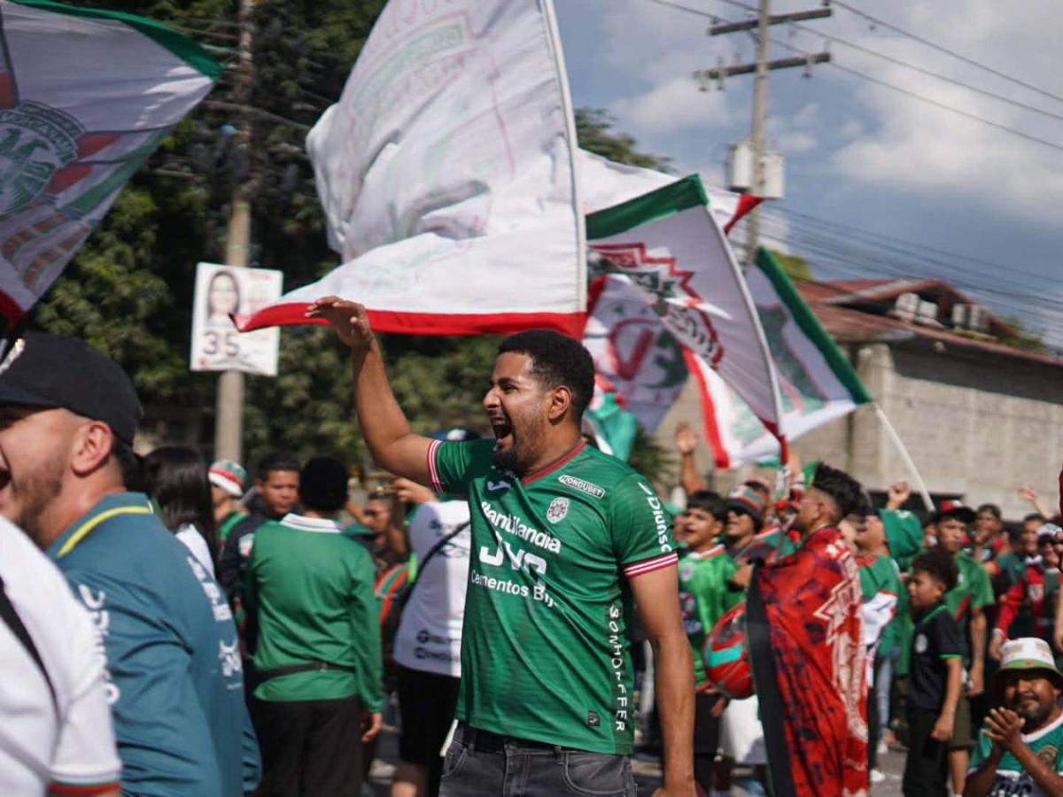 La Furia Verde encendió la previa: ambientazo total antes de la final Marathón - Olimpia