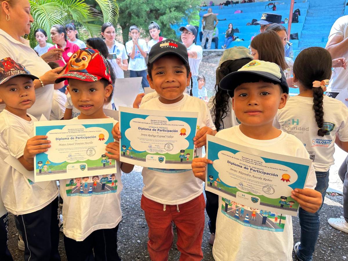 Enseñan a niños de Tegucigalpa educación y señalización vial