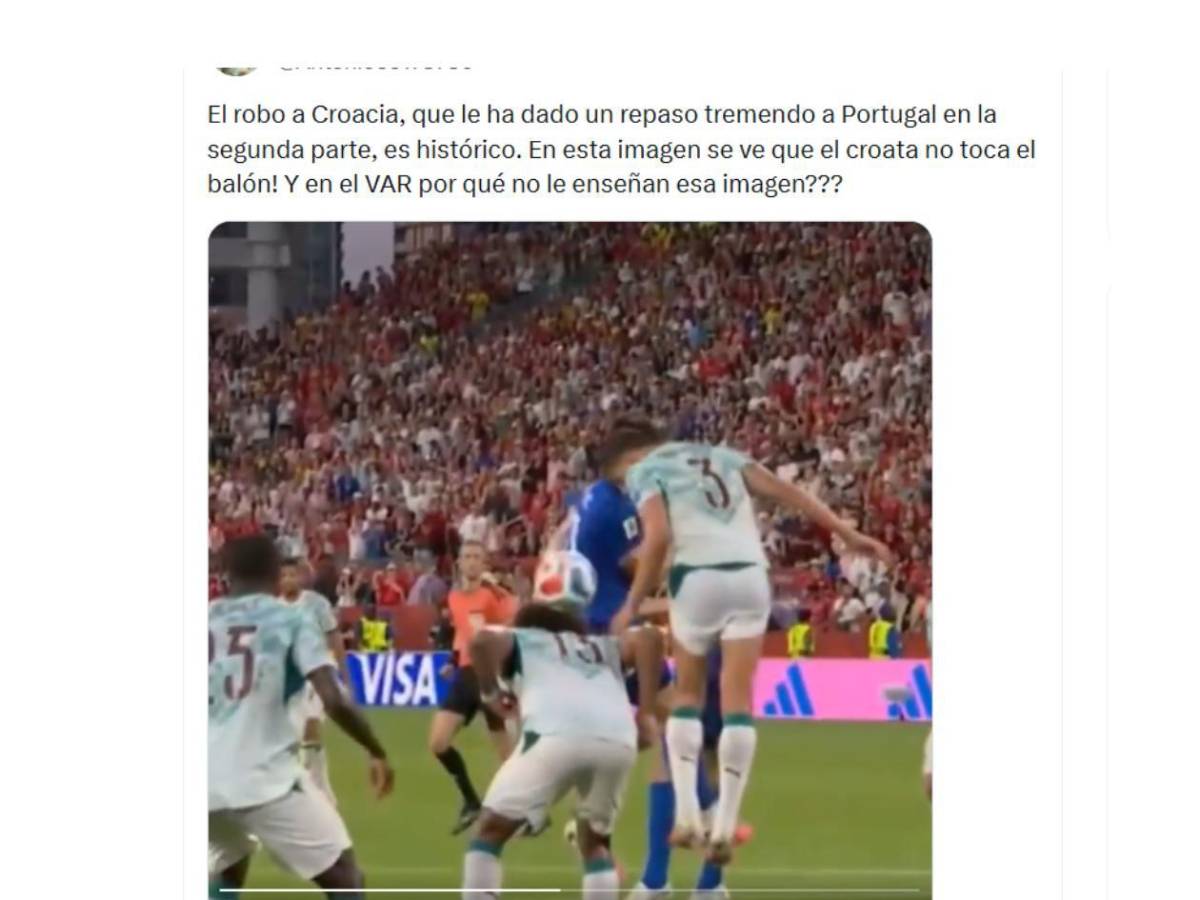 Indignación tras polémica en el Portugal - Croacia: Un robo nunca antes visto