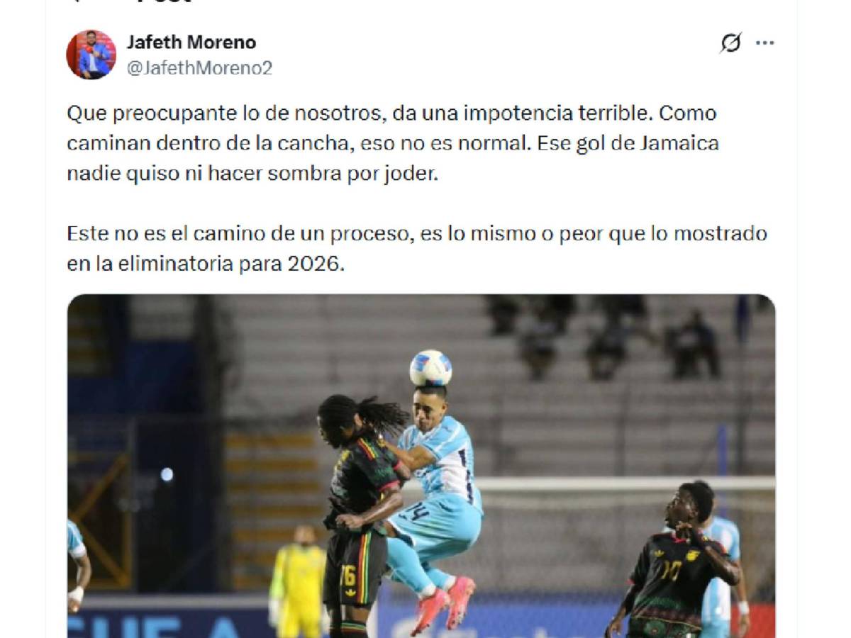 Señalan al culpable y decepción por Honduras: “Aprovecharon regalo del árbitro”