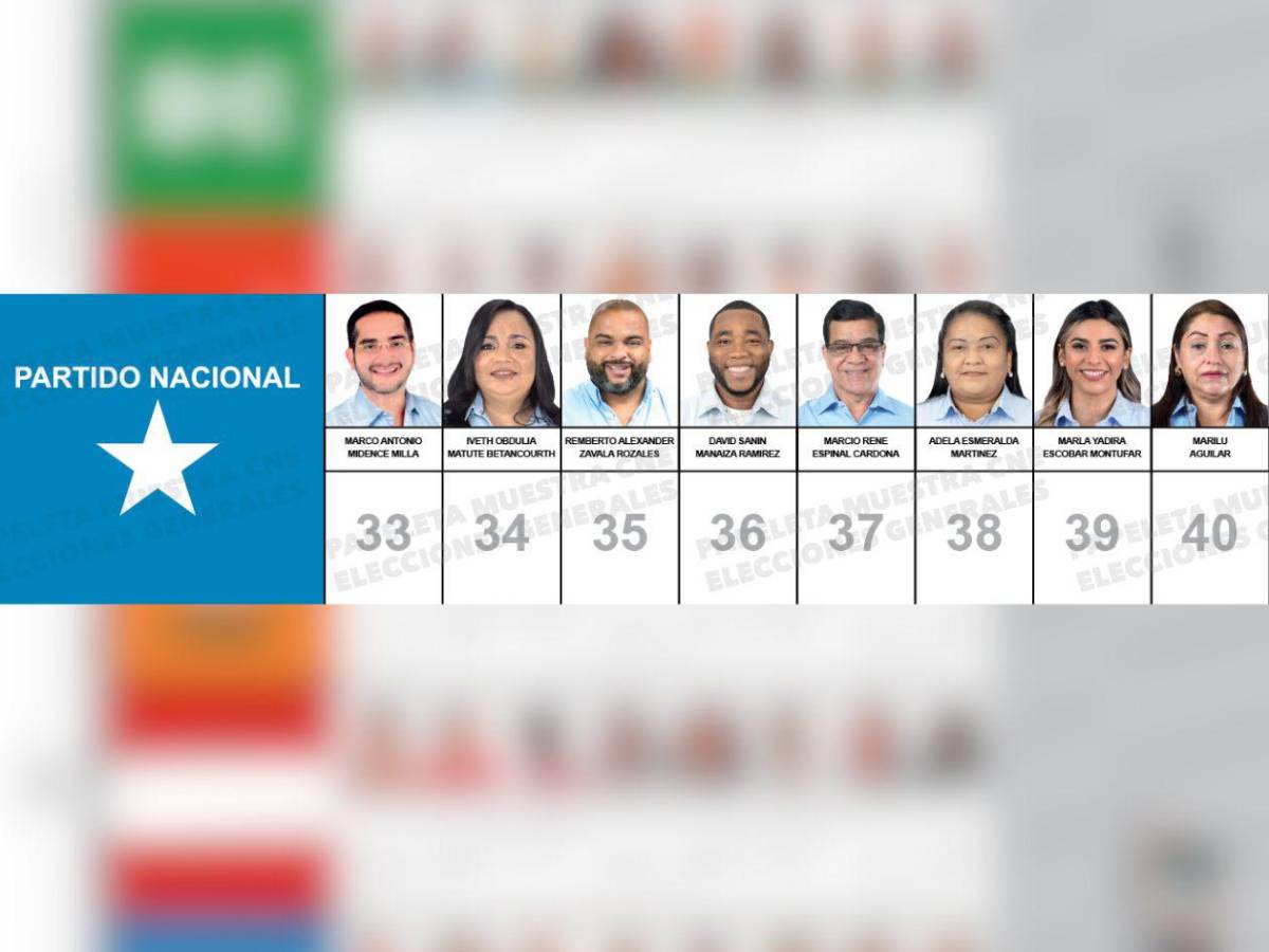 Ocho diputados de Atlántida, entre ellos un suplente, buscan seguir en un curul