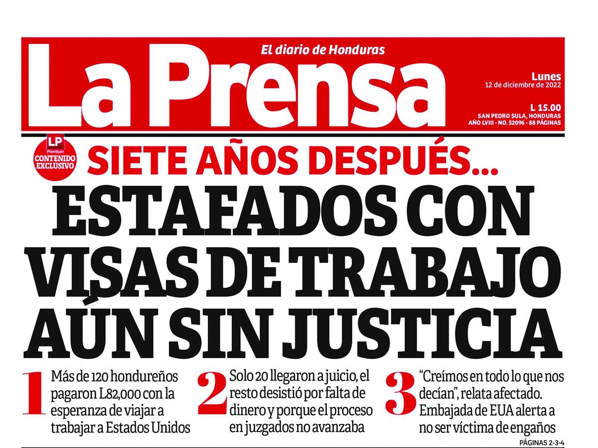 LA PRENSA PREMIUM publicó los relatos de la víctima en diciembre de 2022.